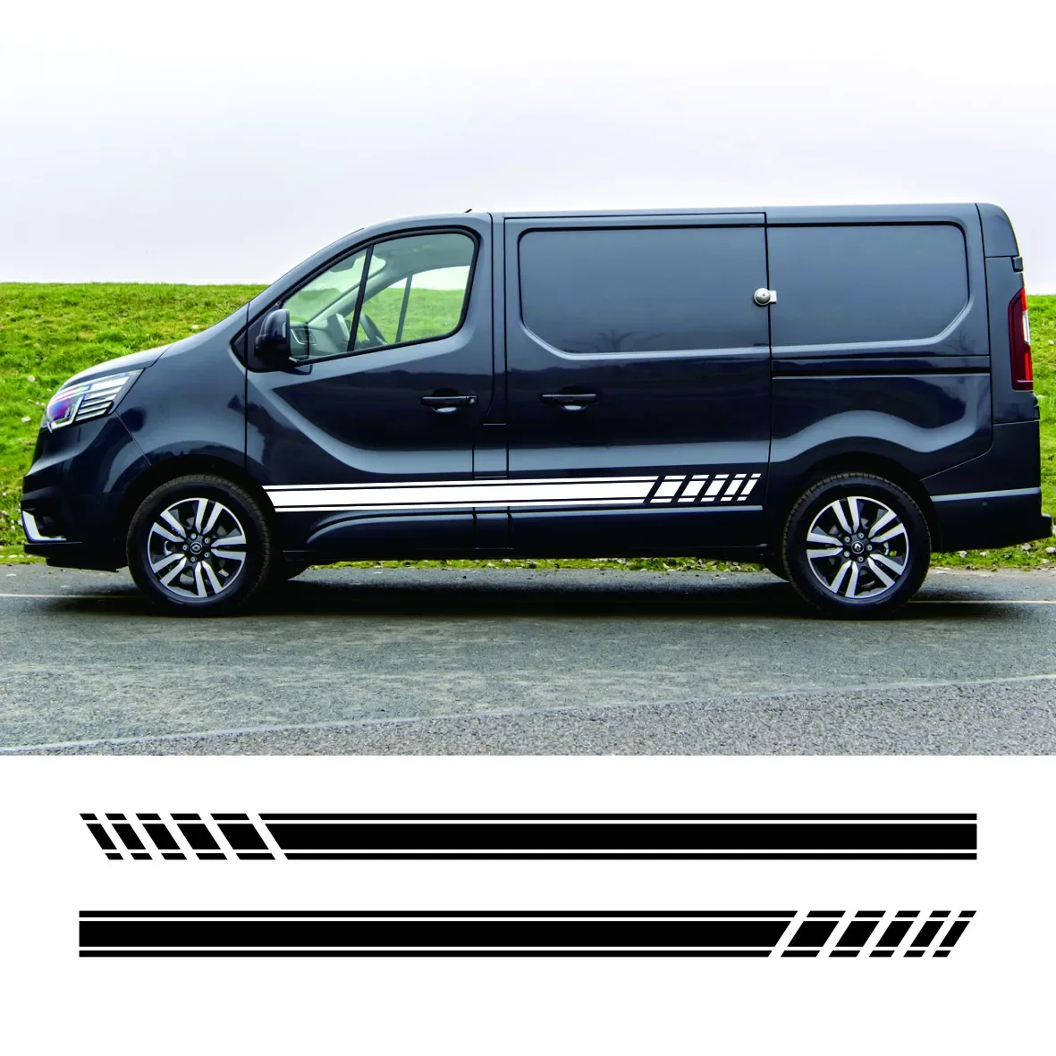 

Car Door Stripes Stickers For Renault Trafic 3 2 Fiat Talento Nissan NV300 Vauxhall Vivaro Camper Van Vinyl Decals Accessories