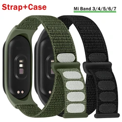 Correa de nailon Mi band 4 5 6 7, repuesto de Correa suave y ajustable, Pulsera para Xiaomi Mi band 3 4 5 6