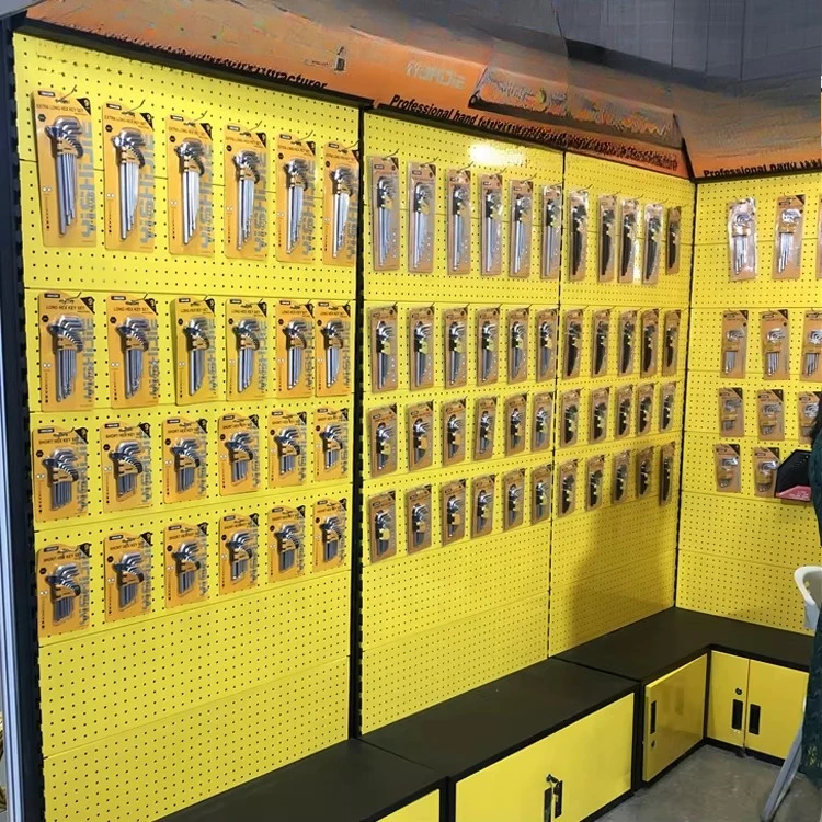 Crochet de plaque à ongles personnalisé, présentoir d'outils matériels, exposition d'équipement de pêche multifonctionnel, présentoir de rangement