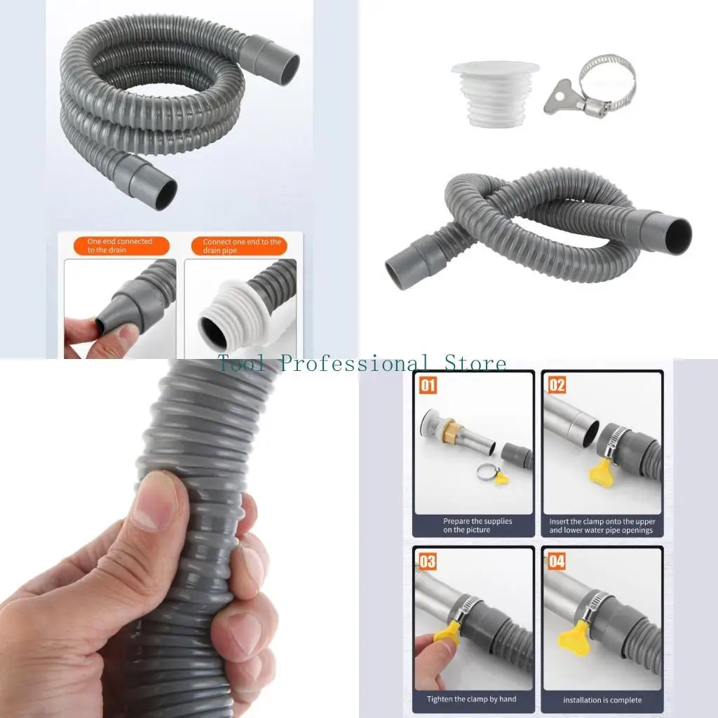 

57qf против гибкого сливного шланга из ПВХ шланг ПВХ длиной 70 см/100 см для различных раковинов