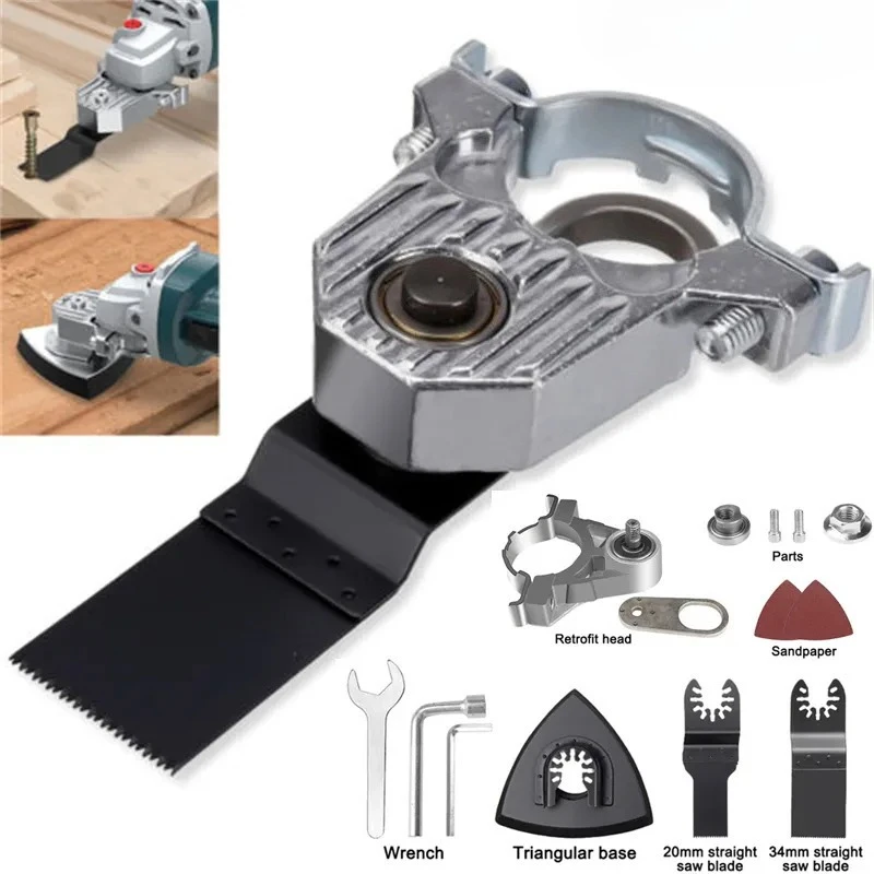 

M10/M14 Thread M10 M14 Angle Grinder Accessory Triangular Sanding Pad Polishing Conversion Universal Heads Oscillating Tools