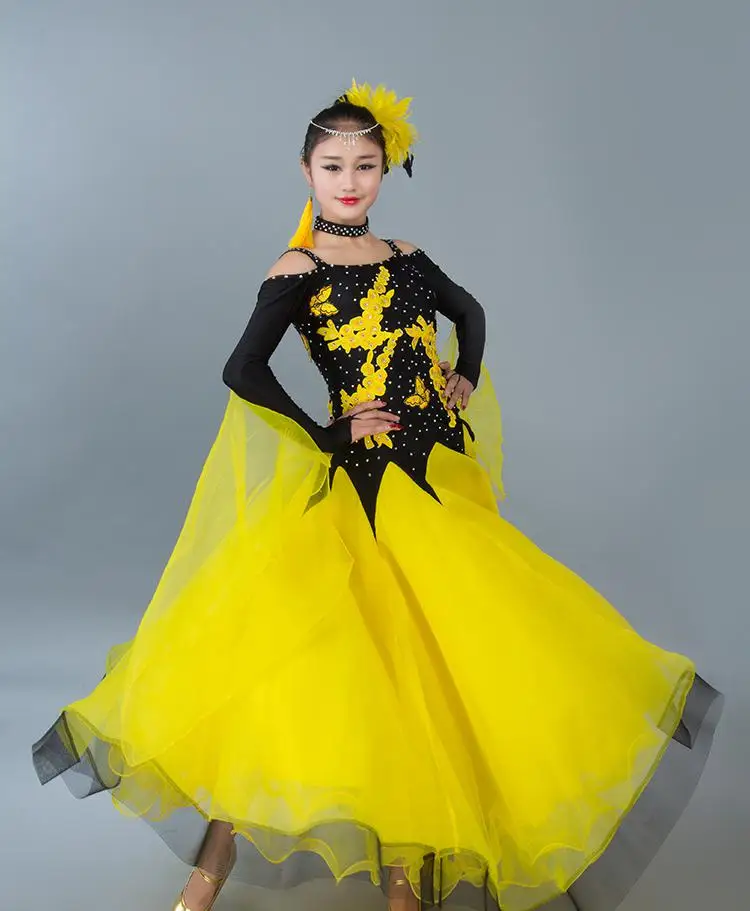 2025 Newest Woman Ballroom Dance Competition Dress Dance Ballroom Waltz Standard Dance Dress Women Ballroom Dress