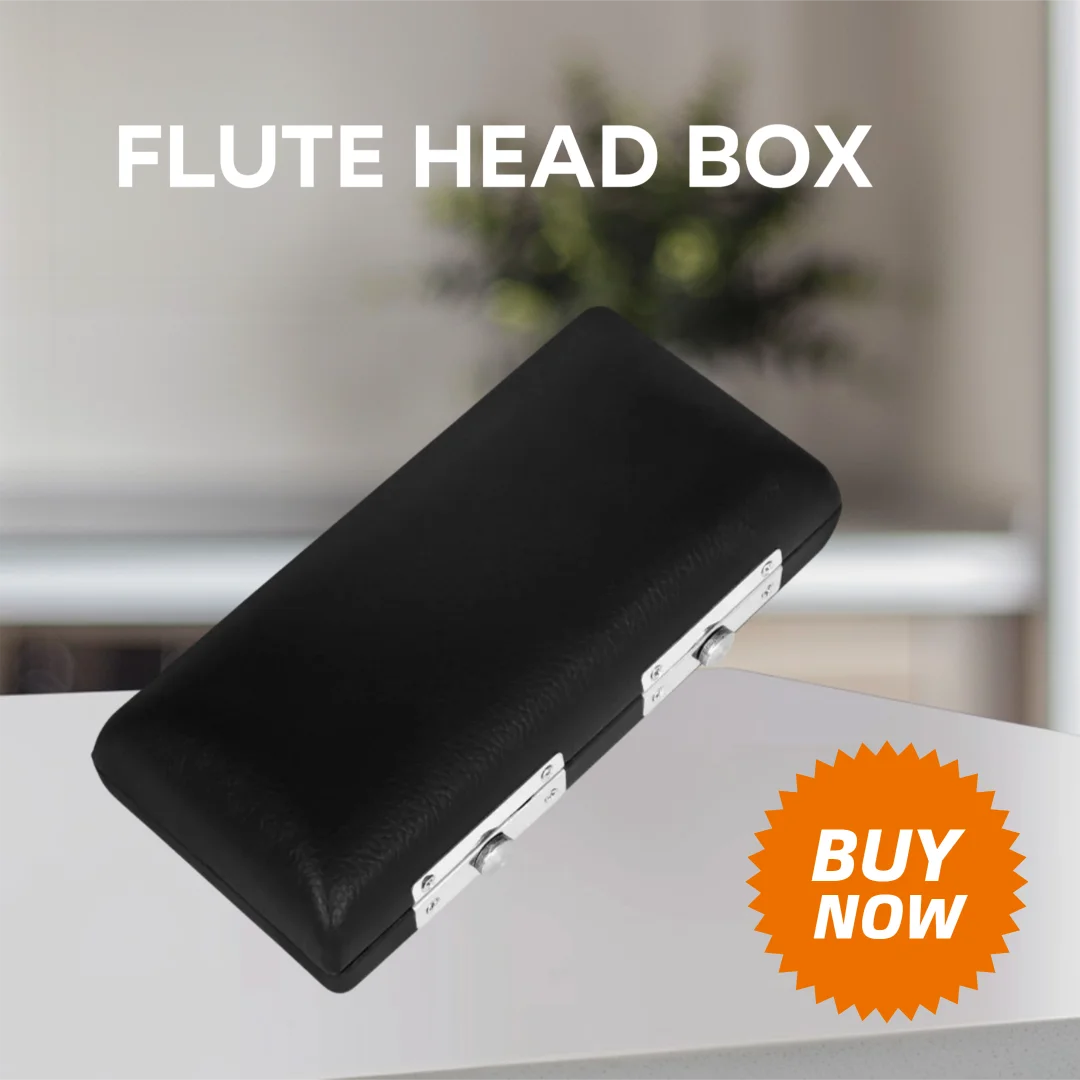 

Flute curved head box, curved neck leather storage instrument box, cool and stylish appearance