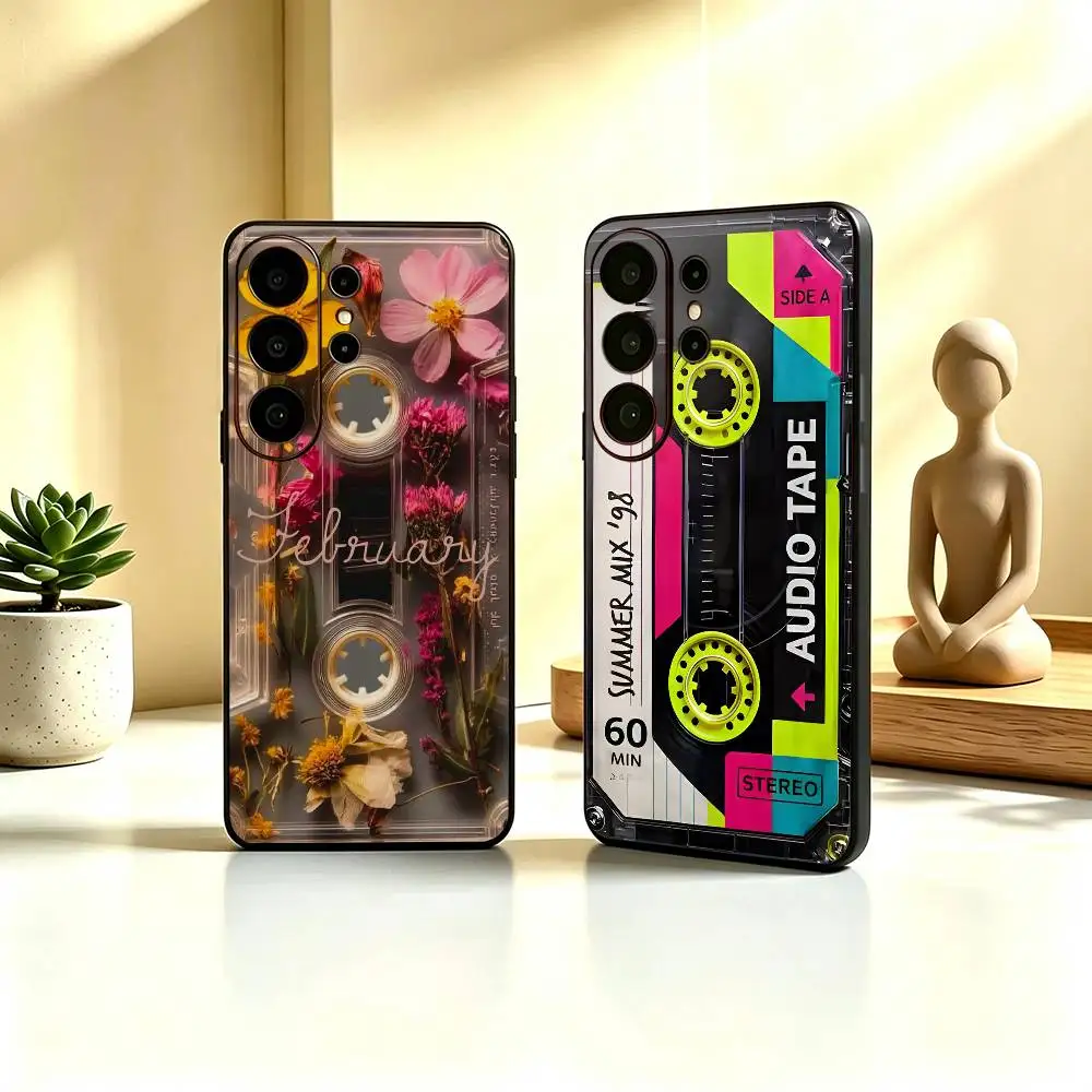 Vintage Retro Radio Old Device Stand Silicone Phone Case For Samsung S26,25,24,21,22,21,20,Ultra,Plus,Fe, Lite