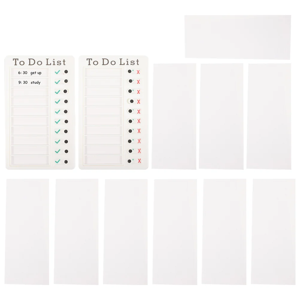 

Self discipline Checklist Planner ABS Material Household Reminder Daily Task ganizer Memo Chart Time Planning Sheets