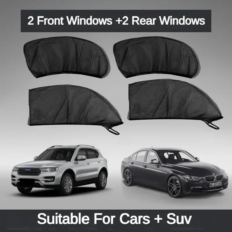 

Universal Car Sunshade SUV UV Protection Anti-Mosquito Side Window Curtain for Privacy Heat Reduction