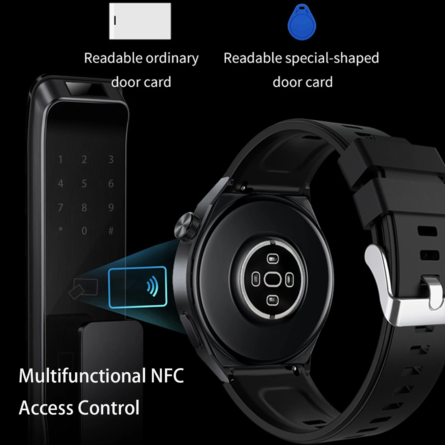 2024New GT8 Smart Watch Men Huawei Apple Series AMOLED Smartwatch NFC Compass Waterproof For Apple Android Multifunctional Watch