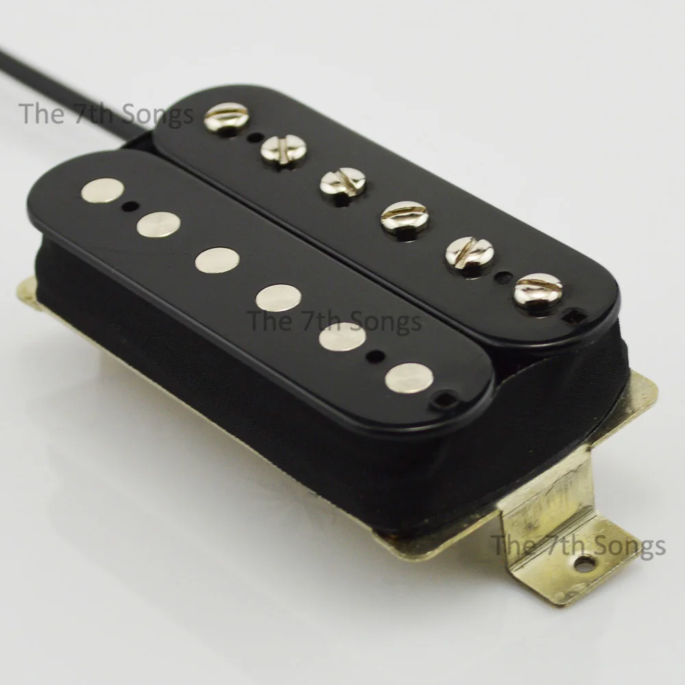 PAF IV AC4 Alnico IV Classic Humbucker-Tonabnehmer, 50 mm Abstand, 4-adriges Kabel, für E-Gitarre, LP, Zebra, Schwarz, Nickel, Weiß. – Detail 10