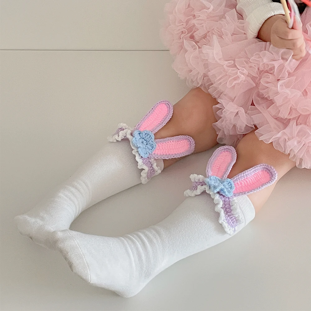 

Kids Girls Cotton Bunny Long Socks Spring Autumn Young Children Toddlers Fan Funny Cute Kawaii Tube High Socks Baby Accessories