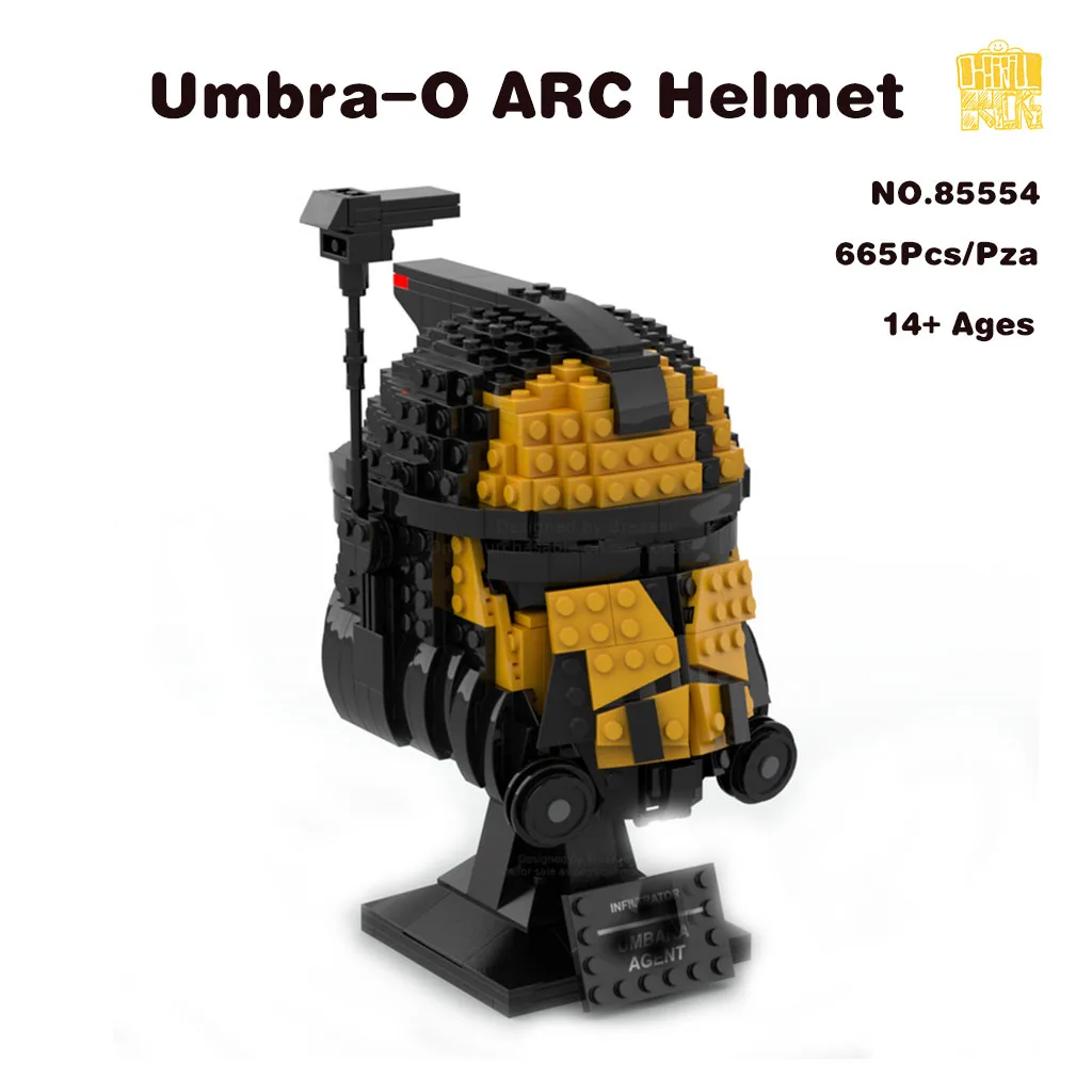 

MOC-85554 Umbra-O ARC HelmetIII Model With PDF Drawings Building Blocks Bricks DIY Toys Birthday Christmas Gifts