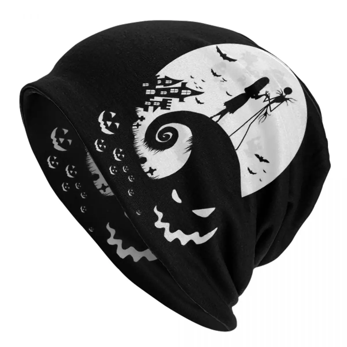 Halloween Trick-or-treating Skullies Beanies Caps Nightmare R Thin Hat Autumn Spring Bonnet Hats Men Women's Hip Hop Ski Cap