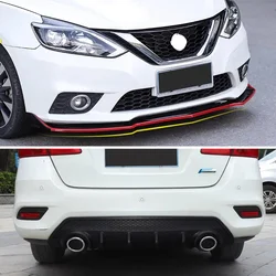 Sports Front and Rear Lip Bumper Bar Protector Guard PP Materital For 2016 2017 2018 2019 Nissan Sentra Sylphy