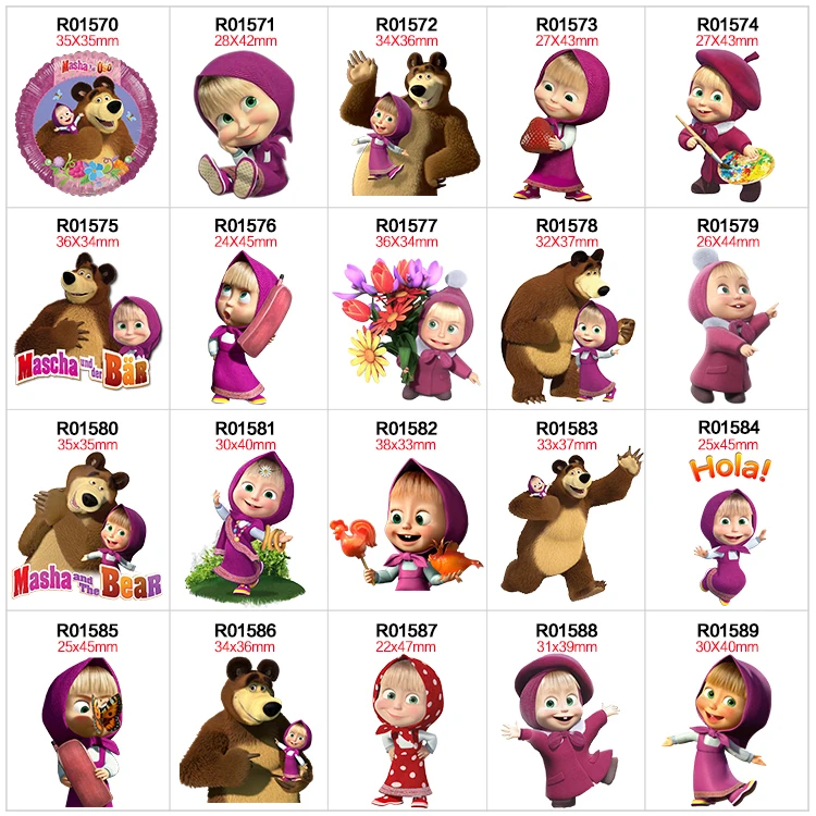 

Девушка Медведь W Смола плоский прозрачный акрил с блестками акрил для DIY чехол для телефона бант для волос 10 шт./лот