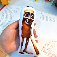 Ai Shan Hai Jing Plush Voice-making Pendant Keychains Tung Tung Sahur Figure Funny Italian Brainrot Animals Keychains