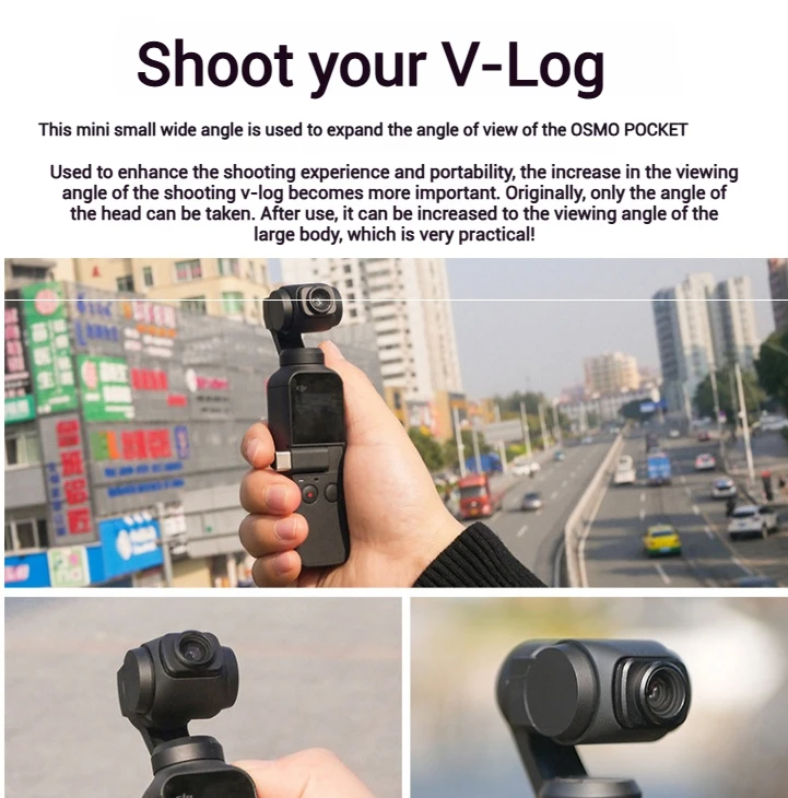 Fisheye Lens Macro Lens Wide Angle Lens For DJI OSMO Pocket 2 1 Magnetic Structure HD Gimbal Accessories（Not for Pocket 3 4)