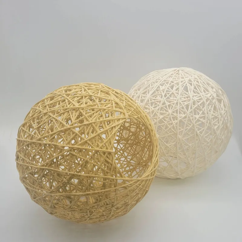 

Vine Ball Lampshade Pendant Lamp Desk Lampcover Night Light Rattan Woven Lighting Accessories