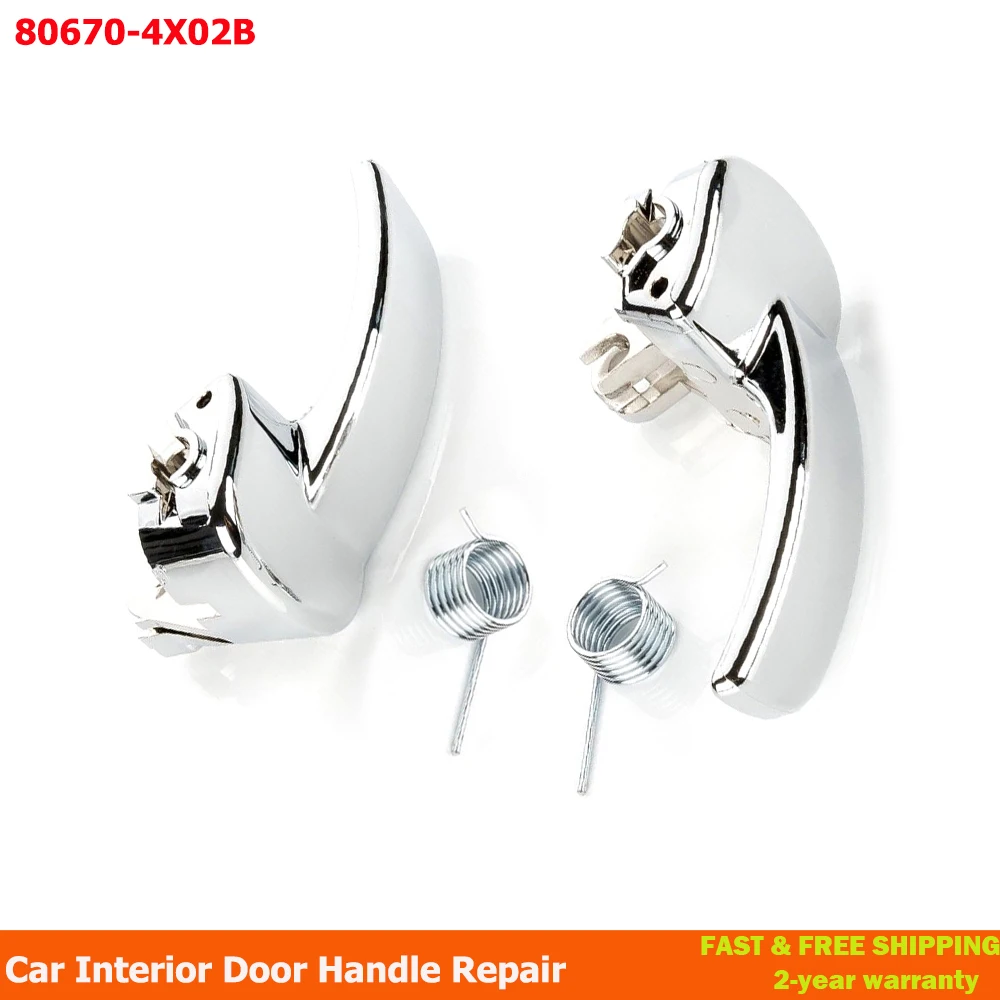 1Pair Car Interior Door Handle Repair Replacement 80670-4X02B For Nissan Navara Pathfinder