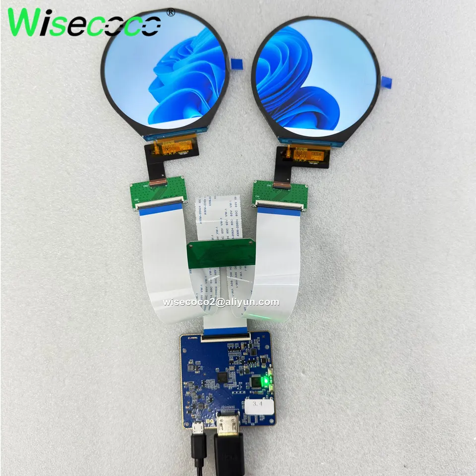 Wisecoco 3.4インチ円形ディスプレイ800 × 800液晶ラウンドスクリーン