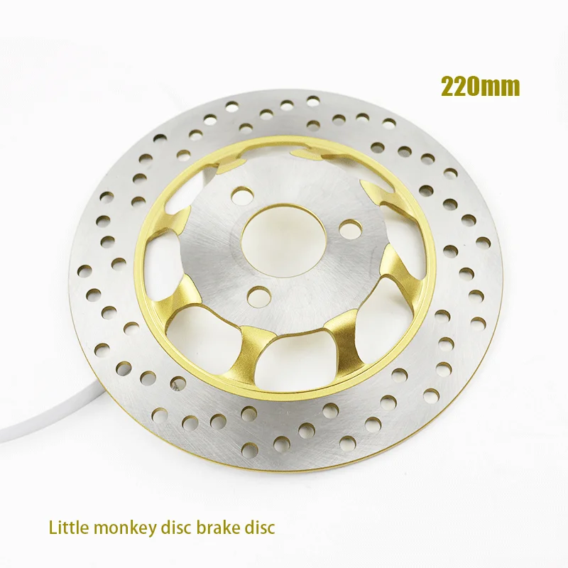 Pit Dirt Bike 220mm 3 Hole CNC Aluminum Front Rear Brake Disc Rotor Disks Plate Universal For Motorcycle Scooter Spare Parts