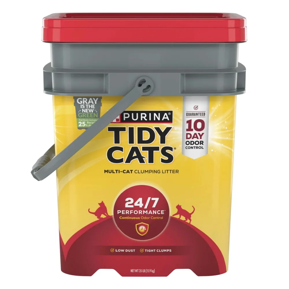 

Purina 24/7 Clumping Cat Litter, Low Dust, Deodorizing, 35 lb. Pail