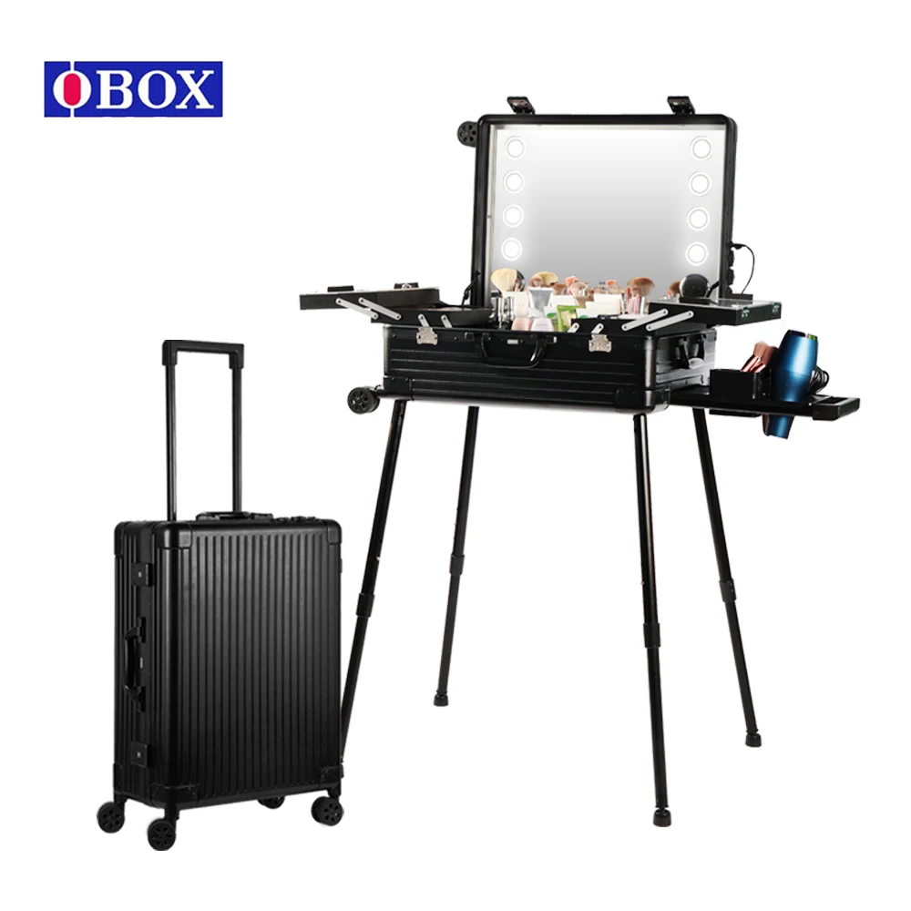 OBOX Hot Sell Factory PC Cosmetic Storage Case With Built-in LED Light - Compact & Stylish Design