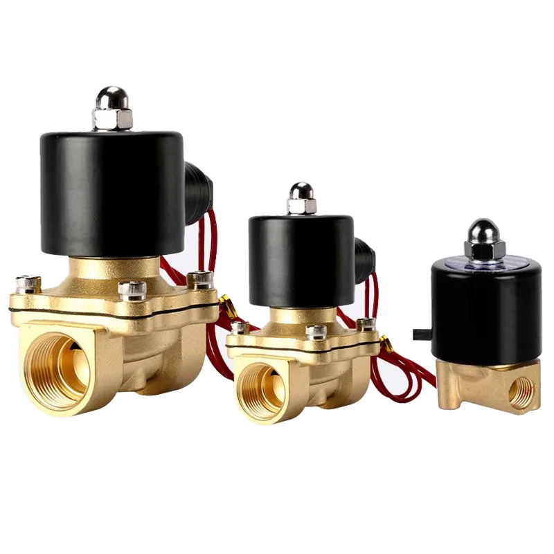 

Электромагнитный клапан 2 Вт, нормально закрытый, латунь DN6/8/10/15/20/25 1/4 "3/8"1/2"3/4"1 "12 В 220 В 24 В 110 В, пневматический, вода, масло, гелиевый газ