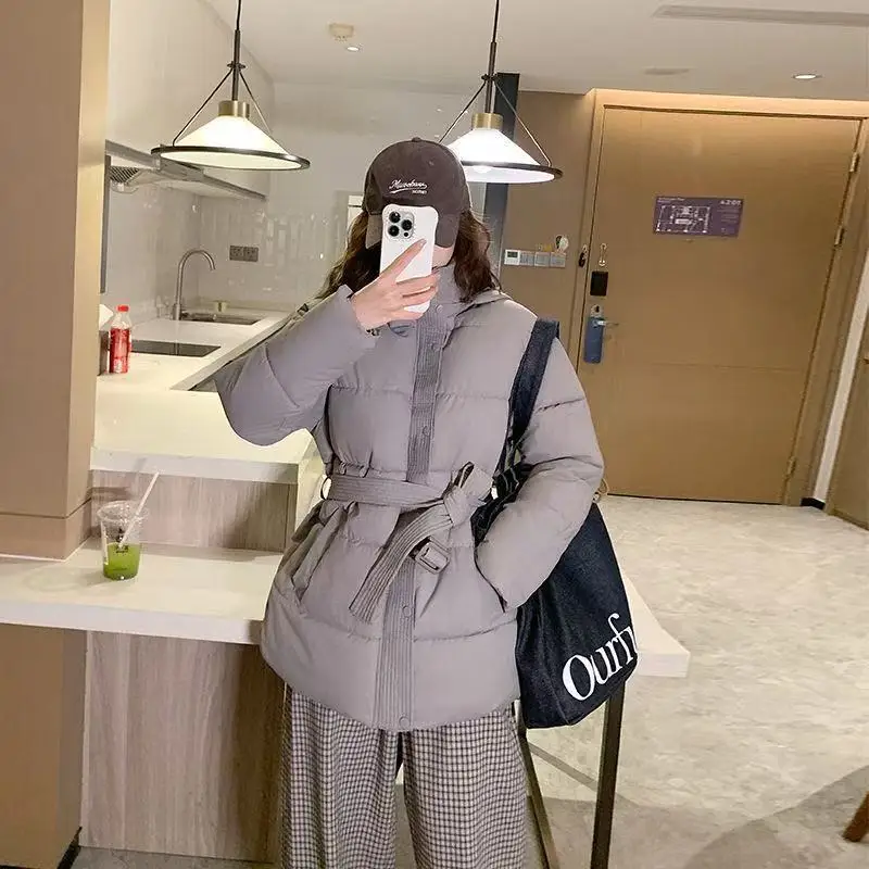 

Women Parkas Fashion Winter Jacket 2025 New Casual Thick Down Cotton Winter Puffer Coat Windproof Warm Quilted Outwear