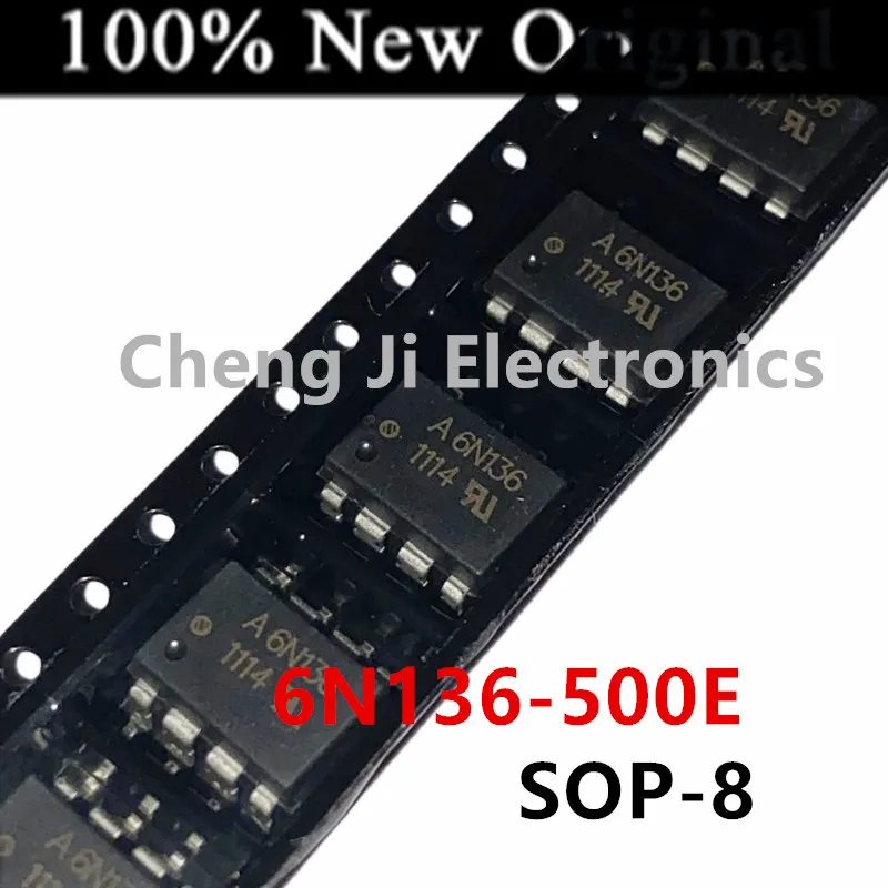 10PCS/Lot   6N136-500E  A6N136 、6N136-000E  A 6N136  New high-speed optocoupler