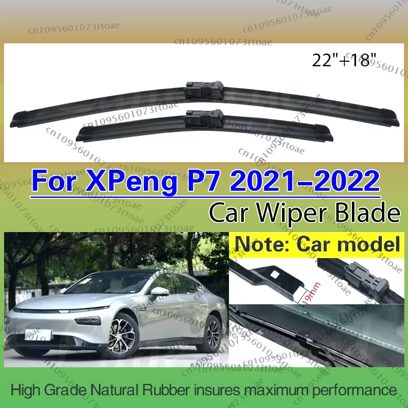 

Car Wipers For Xpeng P7 2021 2022 Wiper Blade Rubber 22"+18" Car Front Windshield Windscreen Rain Brush Accessories High Quality
