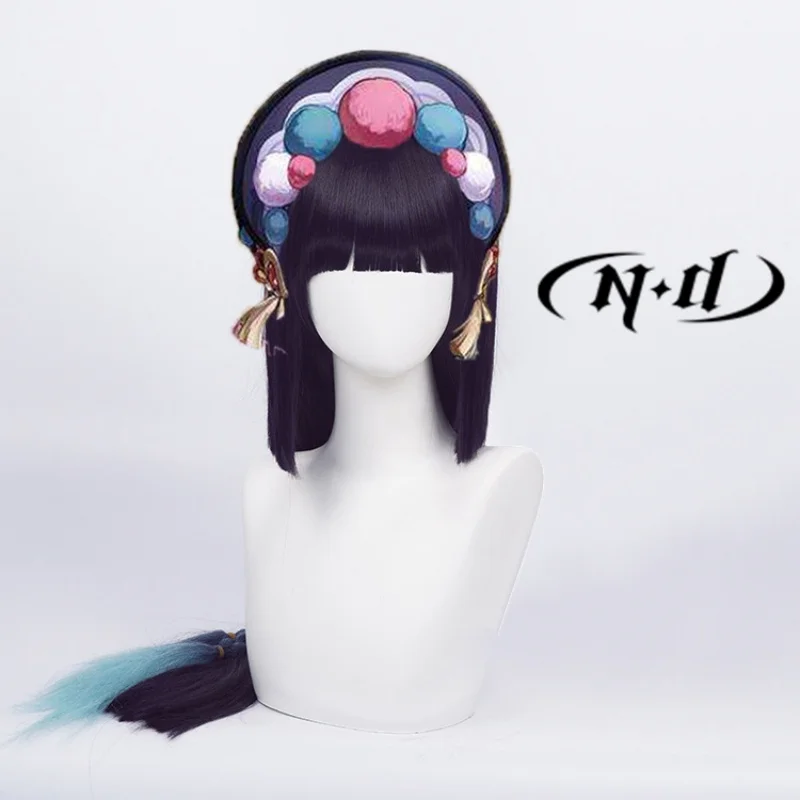 Pelucas de Cosplay ND Yun Jin, pelucas de pelo Genshin Impact, sintéticas resistentes al calor para fiesta de disfraces de Comic Con Coser