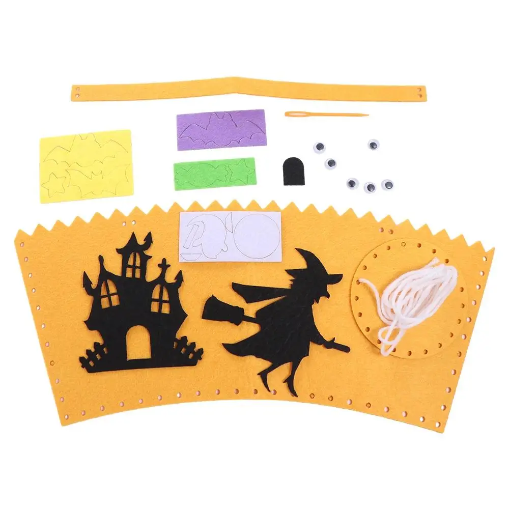

Storage Bucket Halloween Candy Bag Halloween Decoration Trick Or Treat Halloween Bag Ornament DIY Material Gift Basket Tote Bag