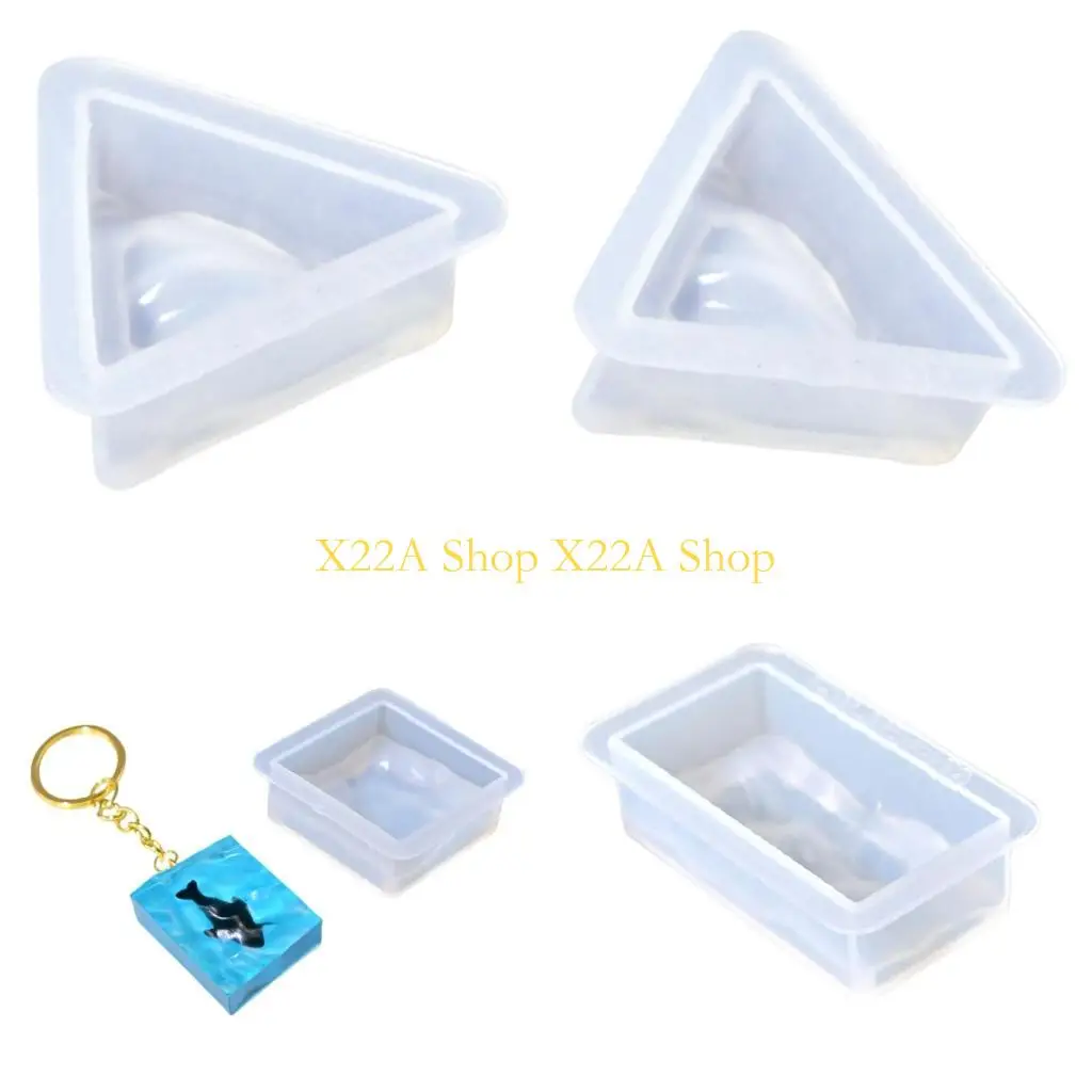 Unique Large Geometric Keychain Mould for Flower Preservation and Customes Furniture Accent with Epoxy Resin Materials