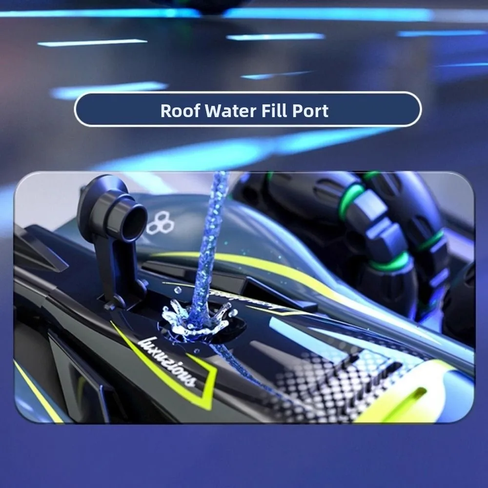 

New Alloy Plastic RC Stunt Car 6x6 Spray Gas Off-Road Remote Control Racing Car Electric Orange Purple Rock Crawler Toy Gift