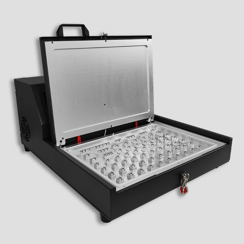 Vacuum thermal transfer keycap machine Five-sided printing Portable vacuum keycap machine
