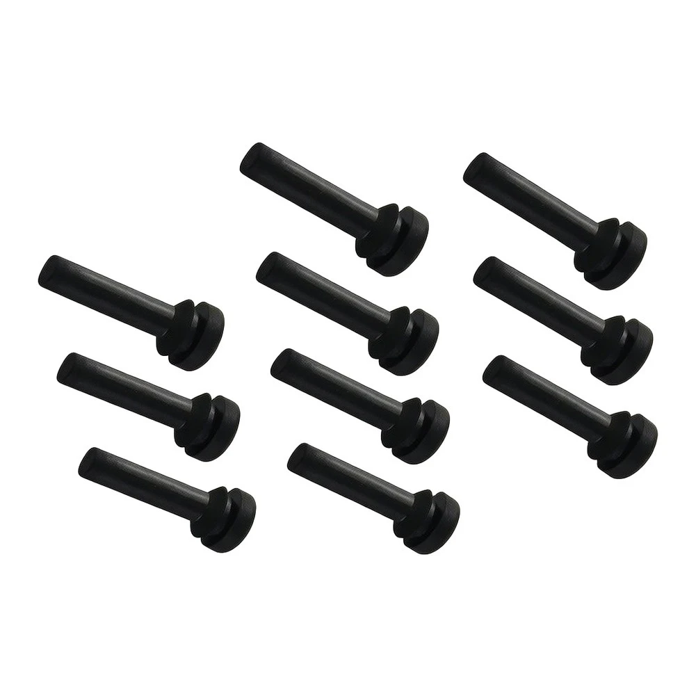Rubber Feet for Gas Stove Grates 10pcs Black Silicone Non-Slip Heat Resistant Replacement Pads for Cooktop Safety