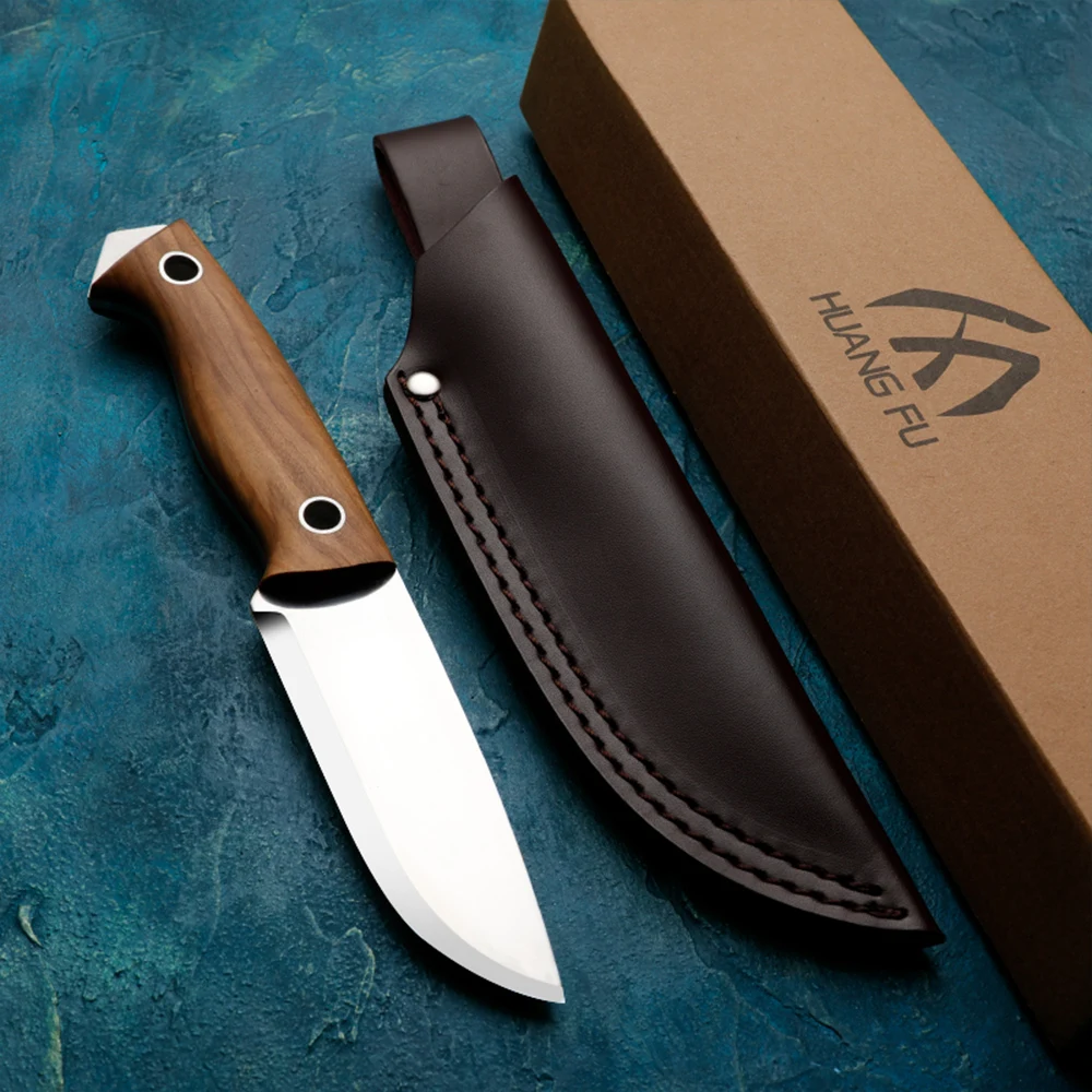 HUANGFU High quality steel outdoor knife, used for hunting, hiking, and adventure wilderness survival, the best gift for men