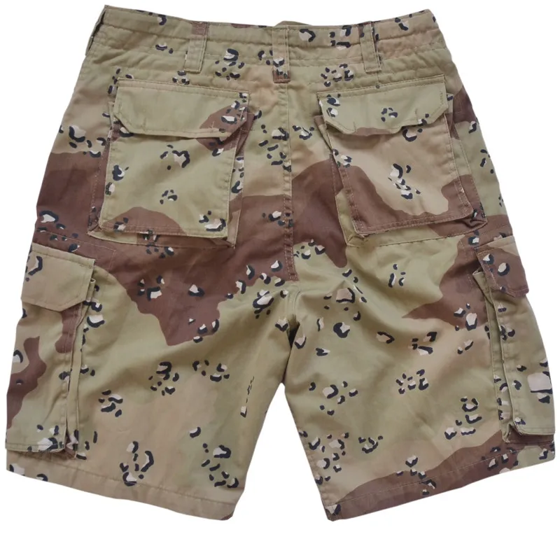 Outdoor Breathable Polyester-Cotton Six-Color Chocolate Shorts