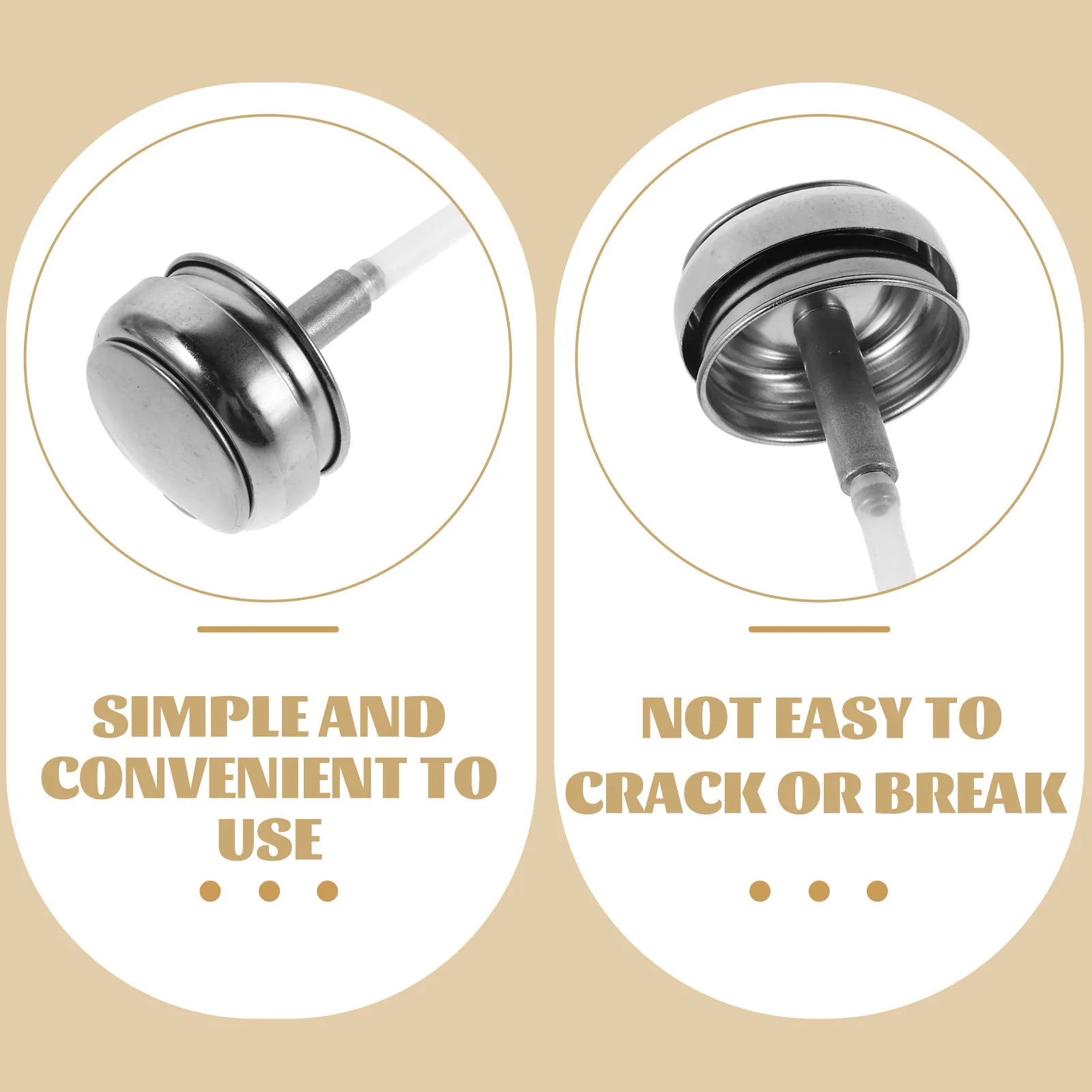 5Pcs Stainless Steel Aluminum Push Down Pump Bottle Cap Alcohol Dispenser Lid Refillable for Cleaning Supplies Lab Beauty Makeup view 6