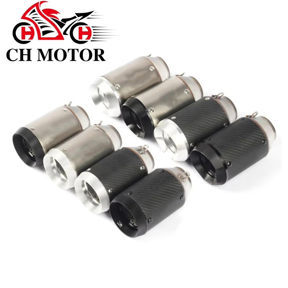 

51mm Professional Motorcycle GP Exhaust CNC Carbon Fiber Escape Muffler For Kawasaki Z900 FZ6 RC390 S1000XR