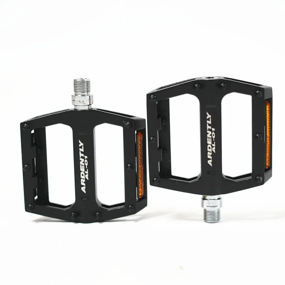 AliExpress Ardently Bicycle Pedals Aluminum Alloy Road Bike Fixed Gear Bicycle Bearing Pedal Flat Platform Cycling Parts Bike Accessories