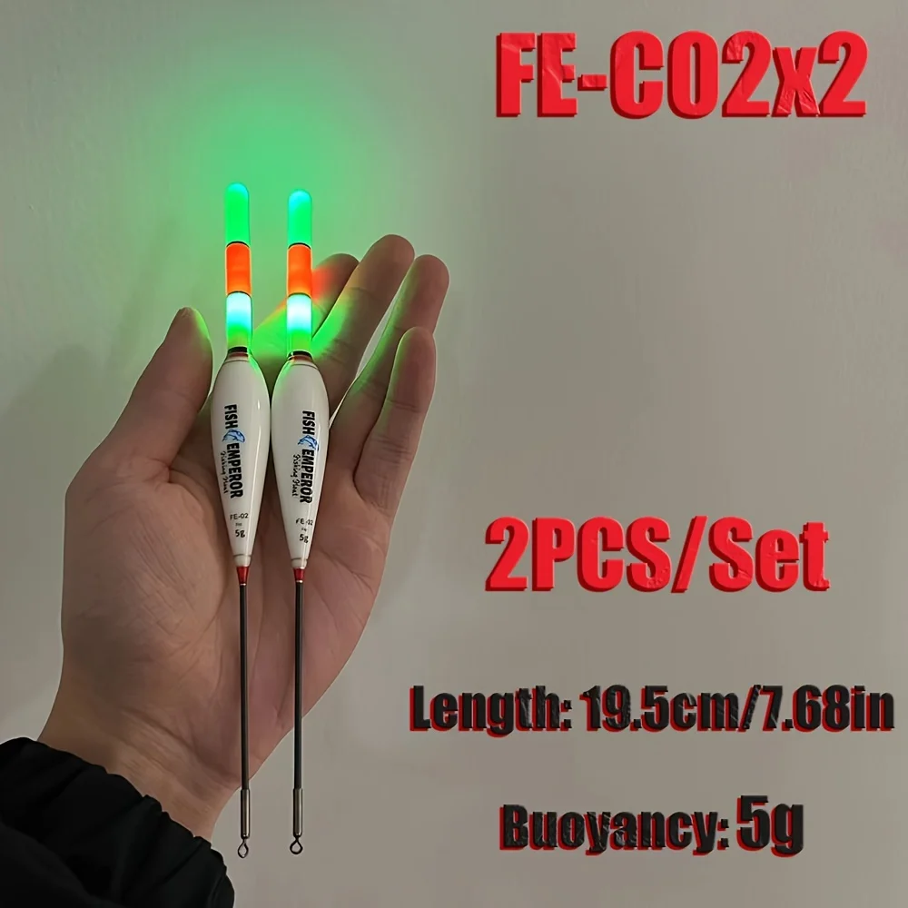 2 stücke Nacht Angeln Elektronische Float Große Auftrieb Boje Led Leucht Cr425 Sommer Leucht Angeln Getriebe Angeln Getriebe 2024 Neue