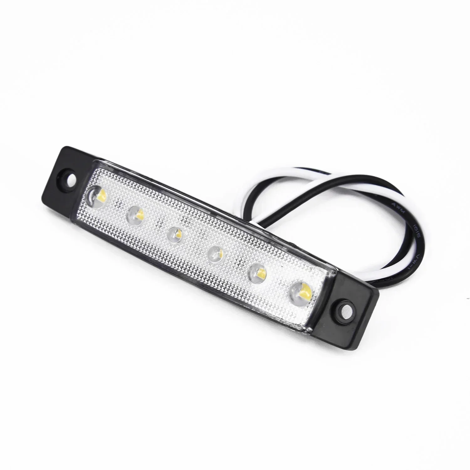 

White 12V 6 LED Side Marker Light For Trailer Truck Boat BUS Indicator RV Lamp Auto Motorcycle Accessories