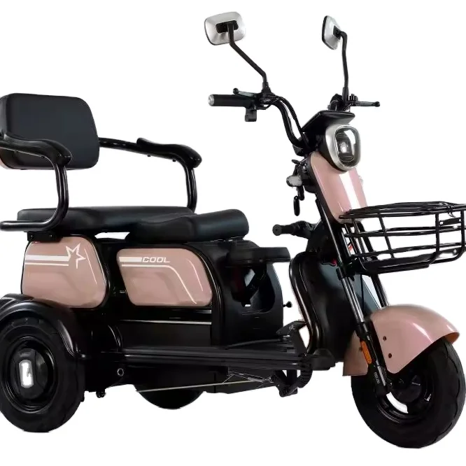 China's 48v Electric Tricycle Open Body Electric Vehicle 3 Wheeler for 2 Passengers & Cargo Motorized 500kg