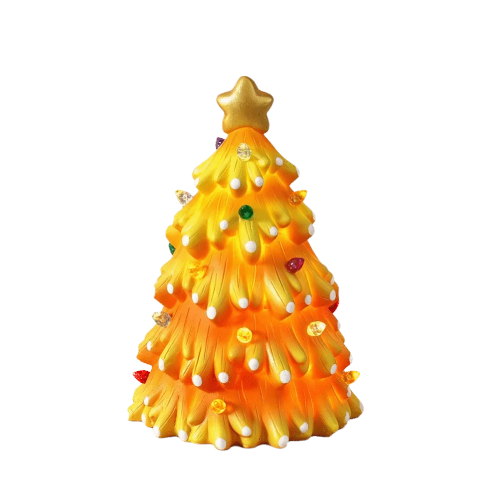 Luminous Christmas Tree Lights Atmosphere Glowing Christmas Tree Night Light Colorful LED Christmas Decoration Figurines