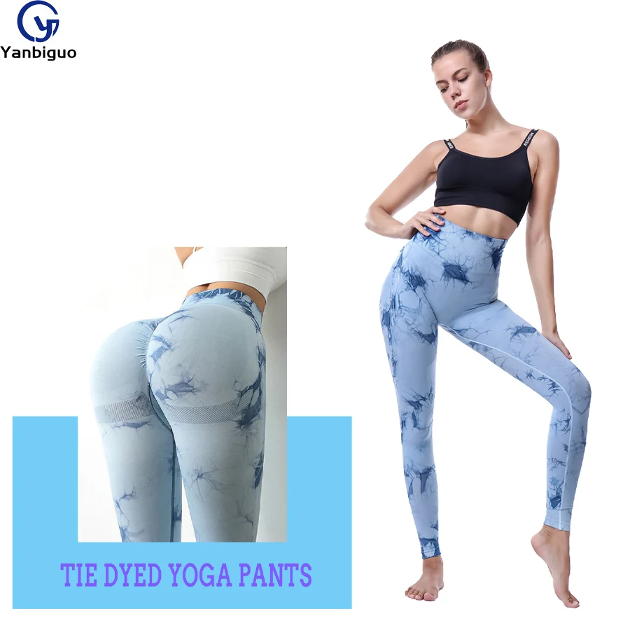 

Seamless Leggings，for Women Athletic Pants Tie Dye Seamless High Waisted Workout Leggings Scrunch Butt Lifting Elastic Tights