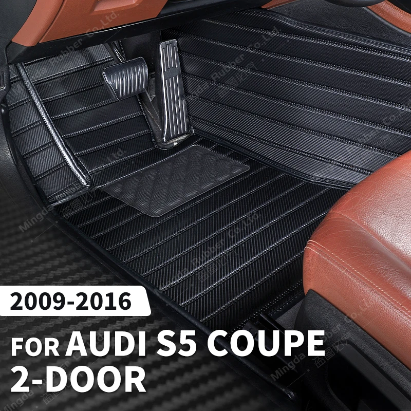 

Коврики из углеродного волокна для Audi S5 Coupe 2-дверные 2009-2016 15 14 13 12 11 футов, аксессуары для интерьера автомобиля