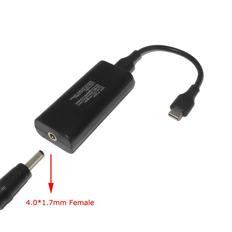 65 واط كمبيوتر محمول عالمي تيار مستمر أنثى إلى USB C DC5.5type-c محول الطاقة محول كابل شحن سريع