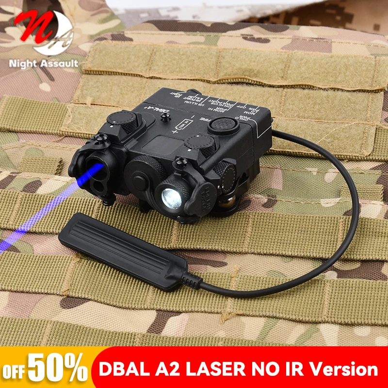 

WADSN Airsoft Tactical DBAL A2 Laser Red dot Green Blue Indicator LED White Light Strobe Hunting Weapon Flashlight