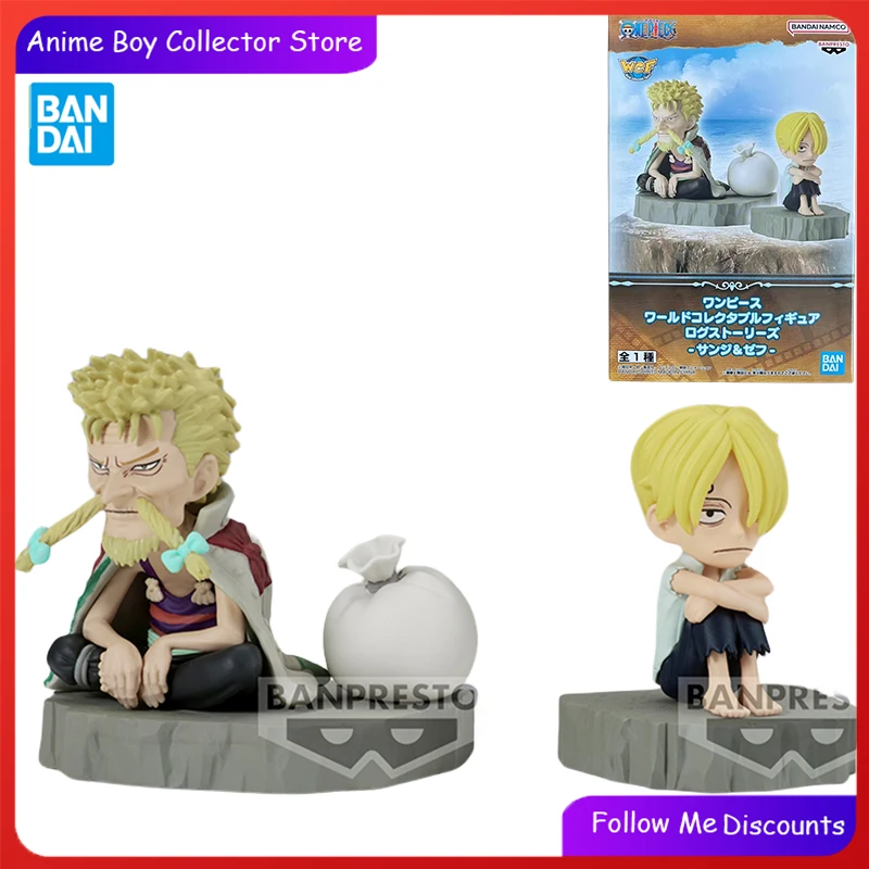 Bandai Original BANPRESTO ONE PIECE WCF Storyline 7 Anime Figure Sanji Zeff Squad Action Figures Collectible Model Toys for Boys