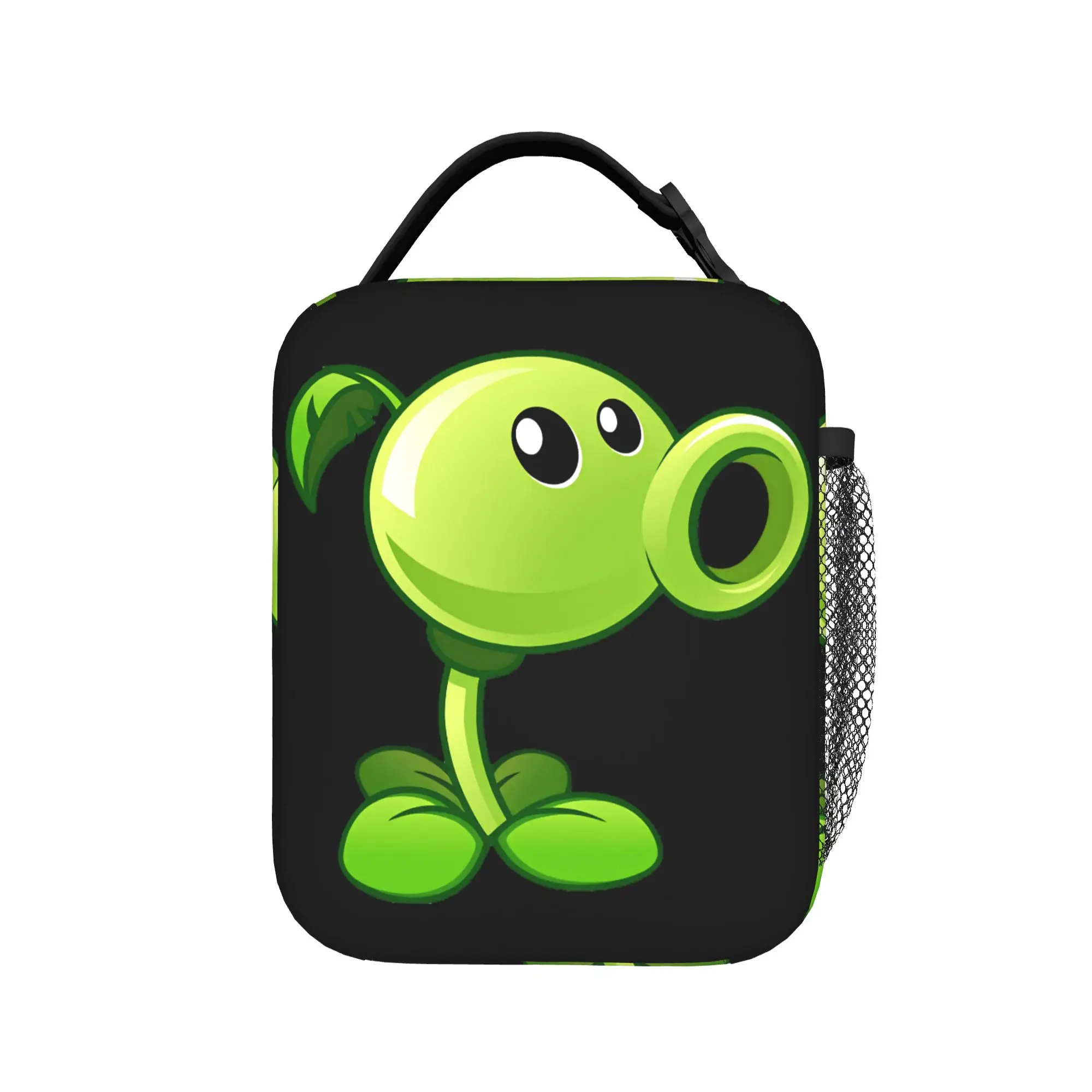 Plants Vs Zombies Classic Peashooter Lunch Bag Outdoor Picnic Lunch Box For Adult Tote Food Bags Oxford Insulated Cooler Bag